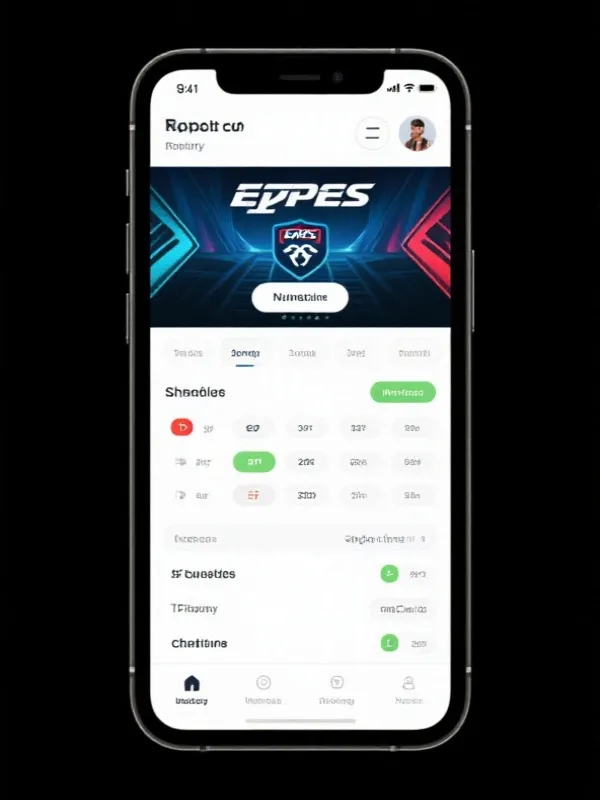 Esports App Interface